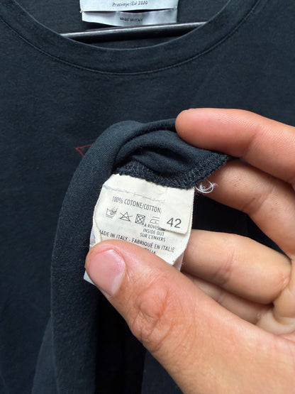 SS2010 Yves Saint Laurent Rive Gauche Red/Black ‘YSL’ Logo T-Shirt