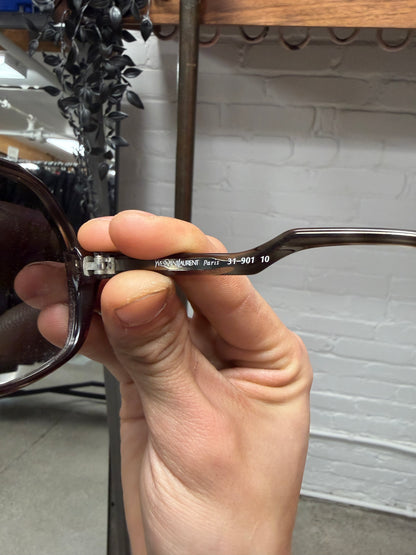 Vintage YSL Tortoiseshell Brown Aviator Sunglasses