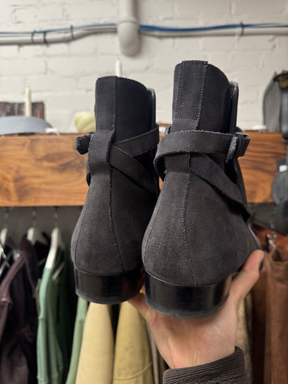 Saint Laurent ‘Jodhpur’ Charcoal Grey Suede Boots