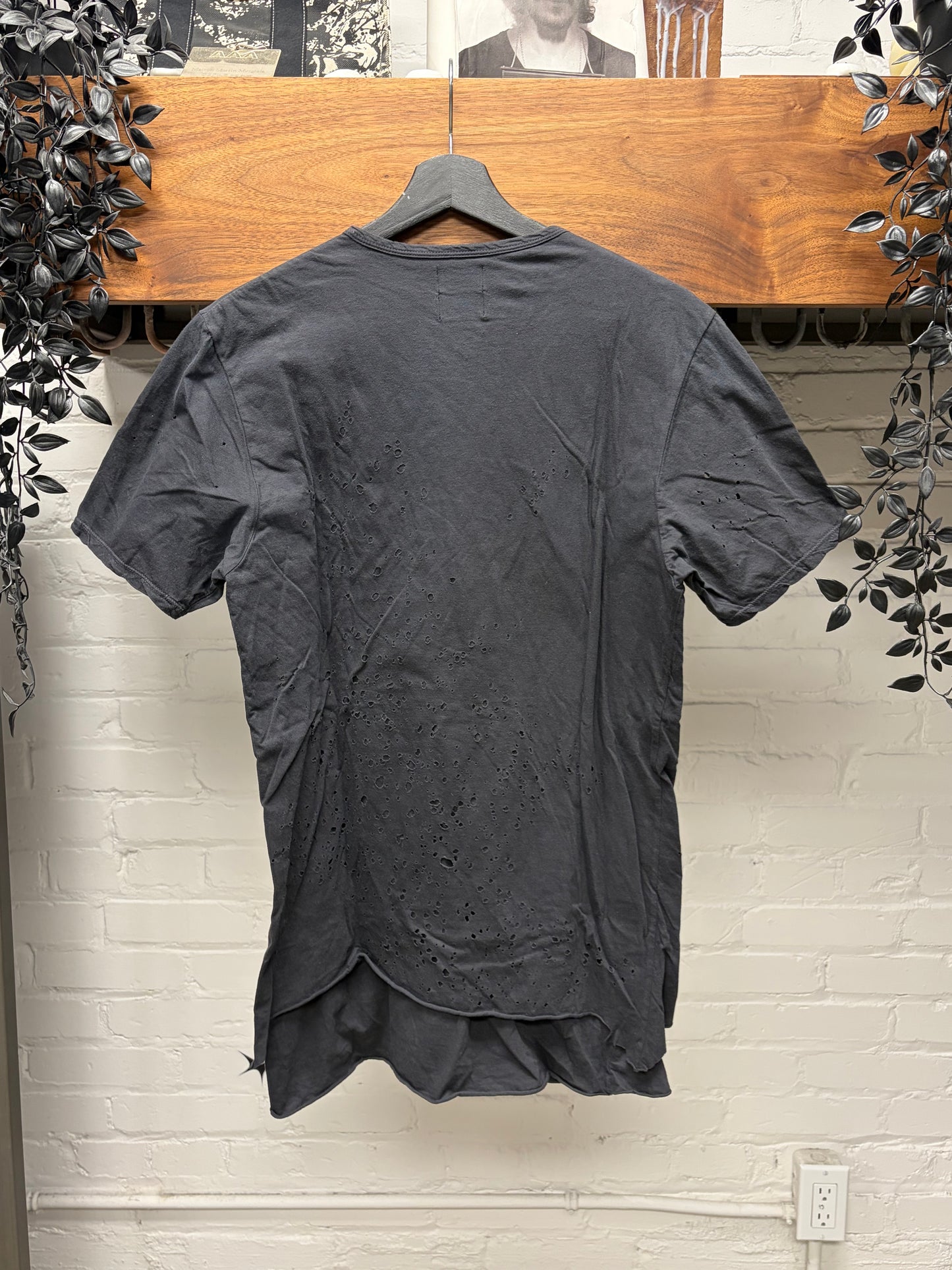 Miharayasuhiro Black Shotgun Distressed T-Shirt