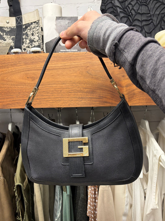 Vintage Gucci G-Buckle ‘Jackie’ Mini Black/Gold Hardware Shoulder Bag