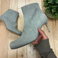 Rick Owens Grey Suede ‘Wedge’ Ankle Boots