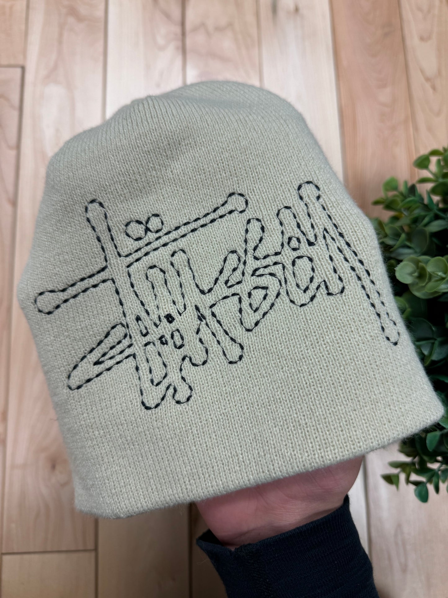 Stussy ‘Sand’ Embroidered Logo Beanie