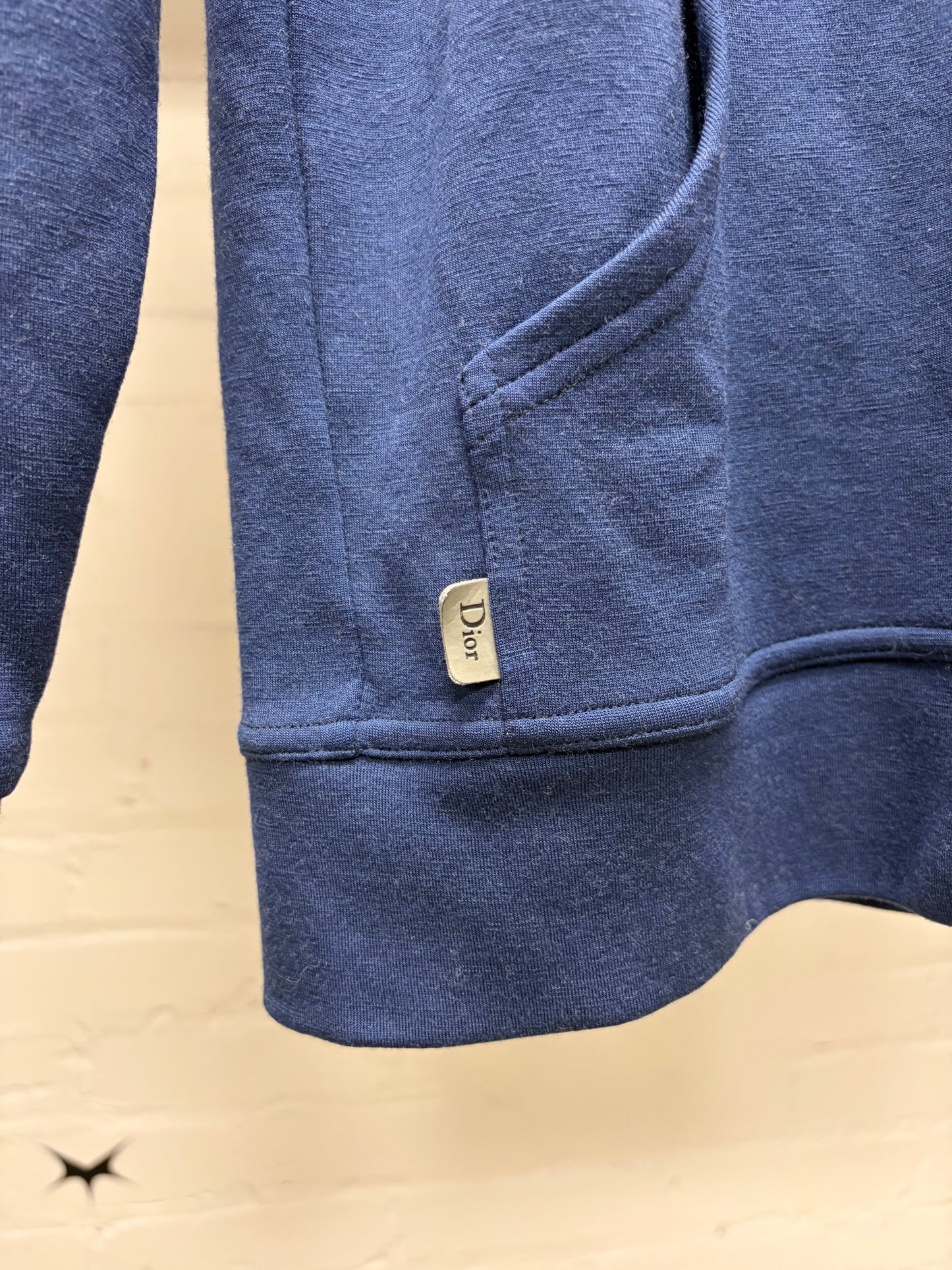 Dior Homme Reversible Blue/Grey Cotton Hoodie