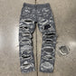 Vintage Helmut Lang Thrash Distressed Blowout Denim