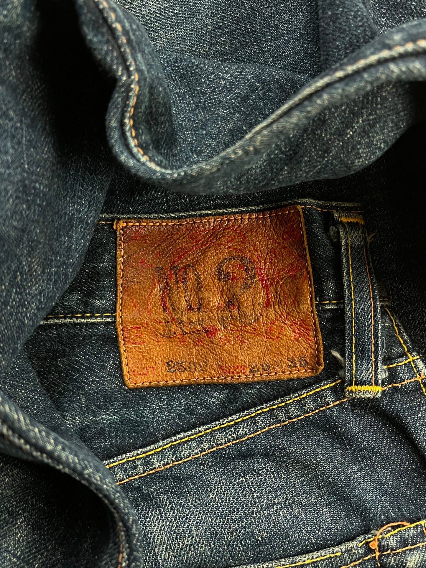 Evisu N02 Hand Painted Gull Logo Selvedge Denim