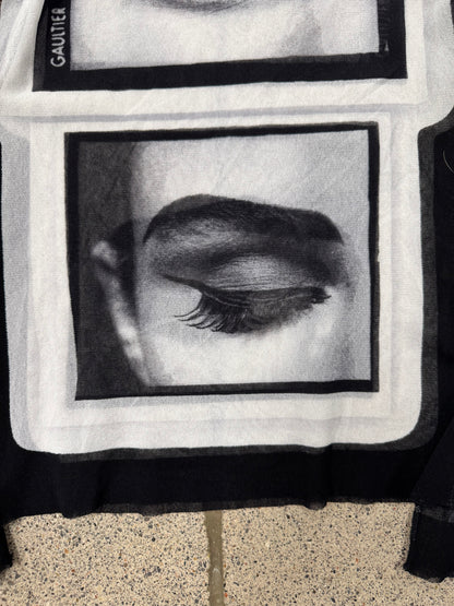 SS2001 Jean Paul Gaultier ‘Madonna’ Mesh Long Sleeve Top