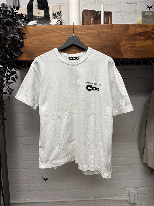 Comme Des Garçons ‘CDG Logo’ Split Reconstructed T-Shirt