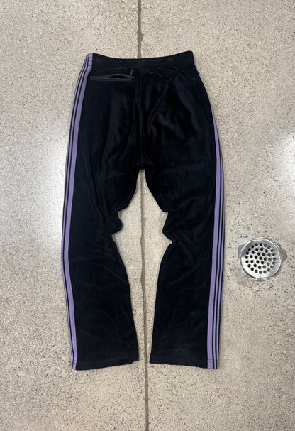 Needles Black/Purple Velour Striped Track Pants