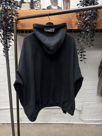 AW2018 Vetements ‘Friends’ Embroidered Logo Black Pullover Hoodie