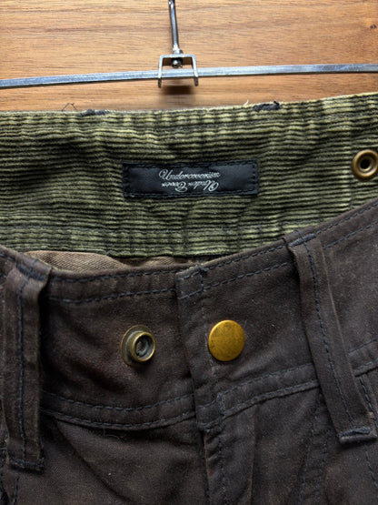 AW2008 Undercover ‘Unreal Real Clothes’ Heavy Canvas Oil Waxed Hybrid Skinny Cargo Denim