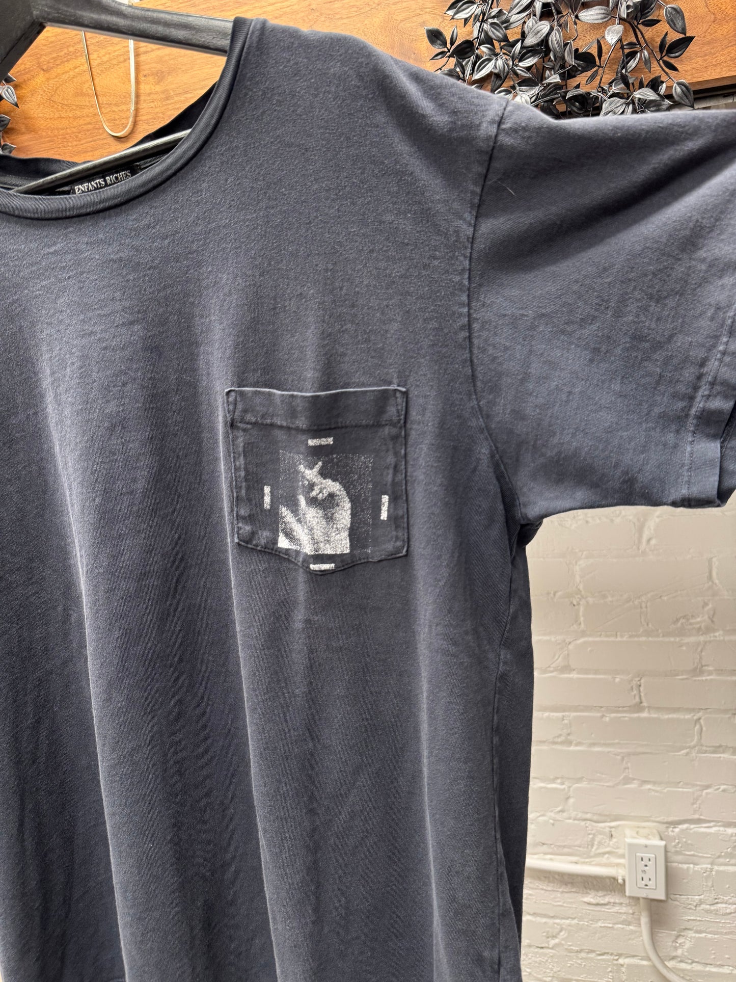 Enfants Riches Deprimes ‘Porn & Cigarettes’ Checkerboard T-Shirt