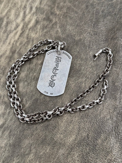 Chrome Hearts ‘Paper Chain’ 20” 925 Silver Necklace