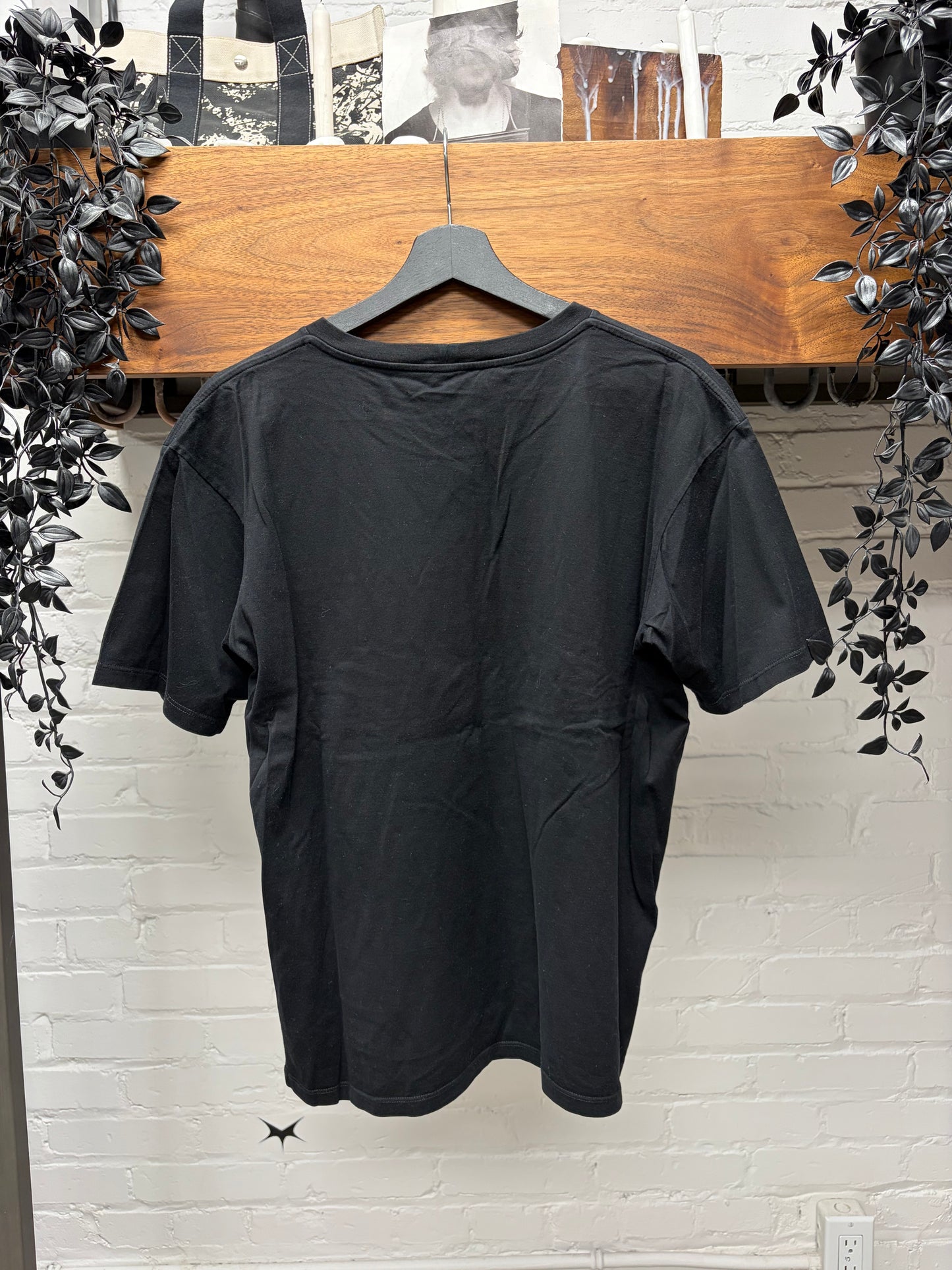 Celine ‘Loose T-Shirt’ Black Jersey Cotton Logo T-Shirt