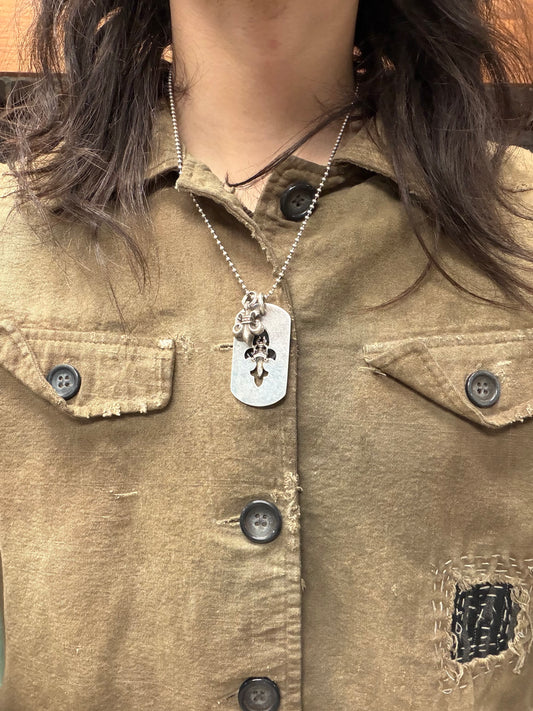 Chrome Hearts ‘Ball Chain’ 20in Dog-Tag Necklace