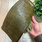 Alexander Mqueen ‘Faithful’ Tarnished Green Leather Clutch