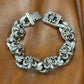 Chrome Hearts ‘Fleur De Lis’ Link 925 Silver Bracelet
