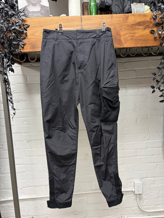 Dior Black Nylon Slim Cut Cargo Pants