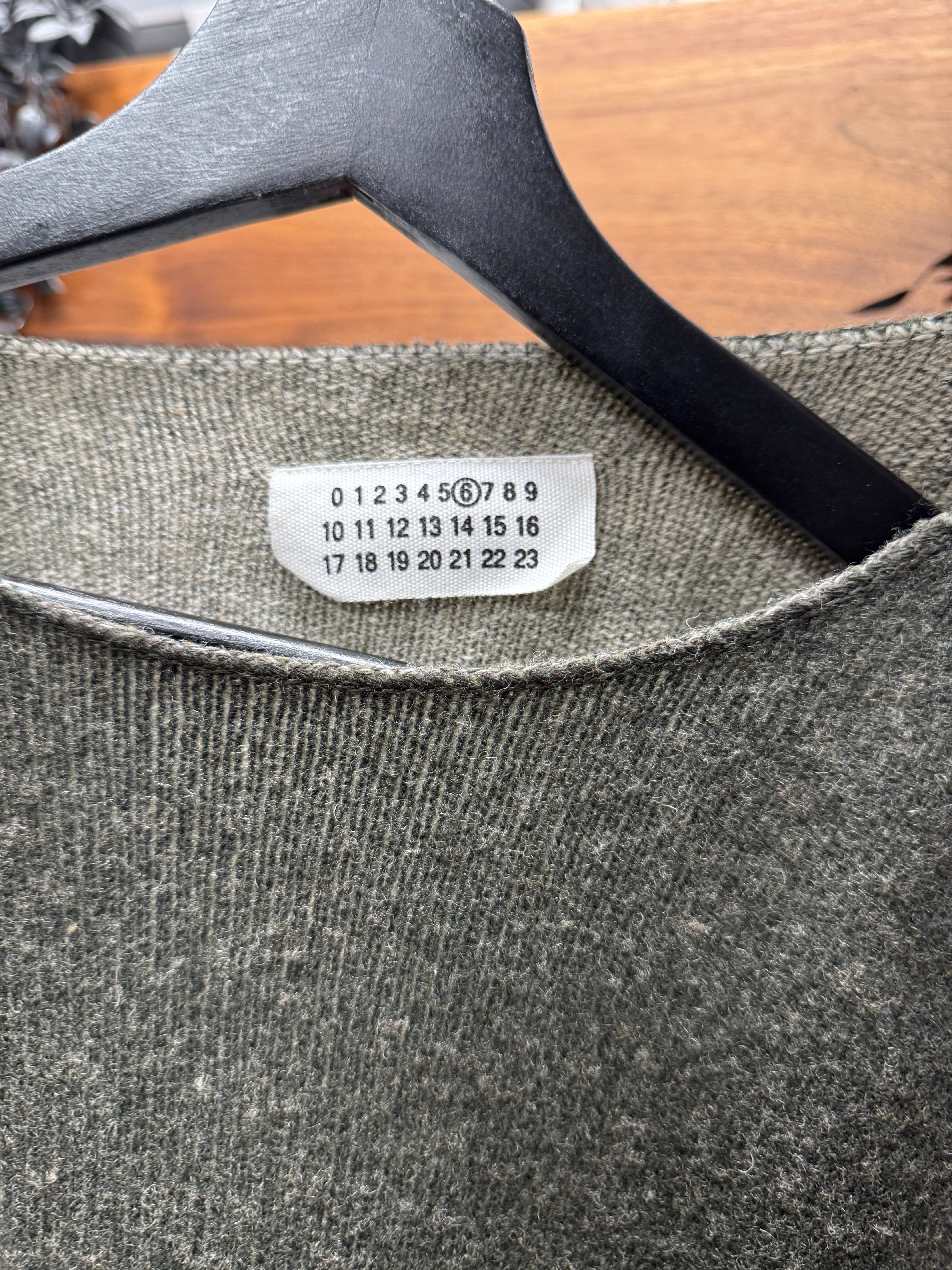 90s Maison Margiela 'Miss Deanna' Produced Wool Sweater – Alex
