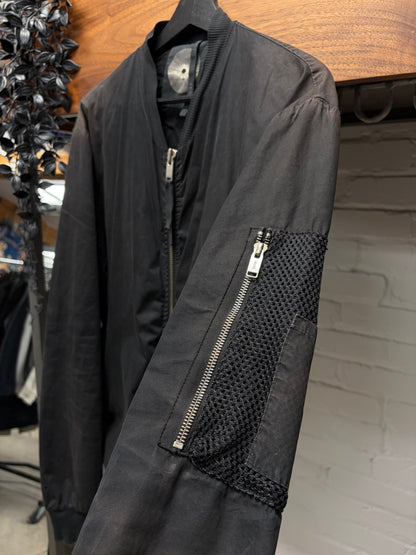 Damir Doma Black Mesh Back Lightweight Bomber Jacket