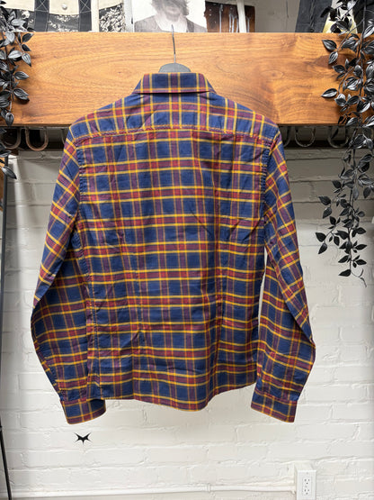Gucci Tonal Plaid Patterned Slim Fit Button Up Shirt