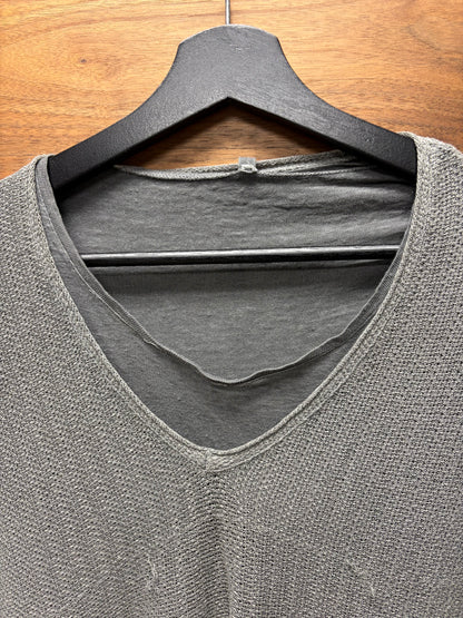 Transit Double Layered Grey Knit Sweater