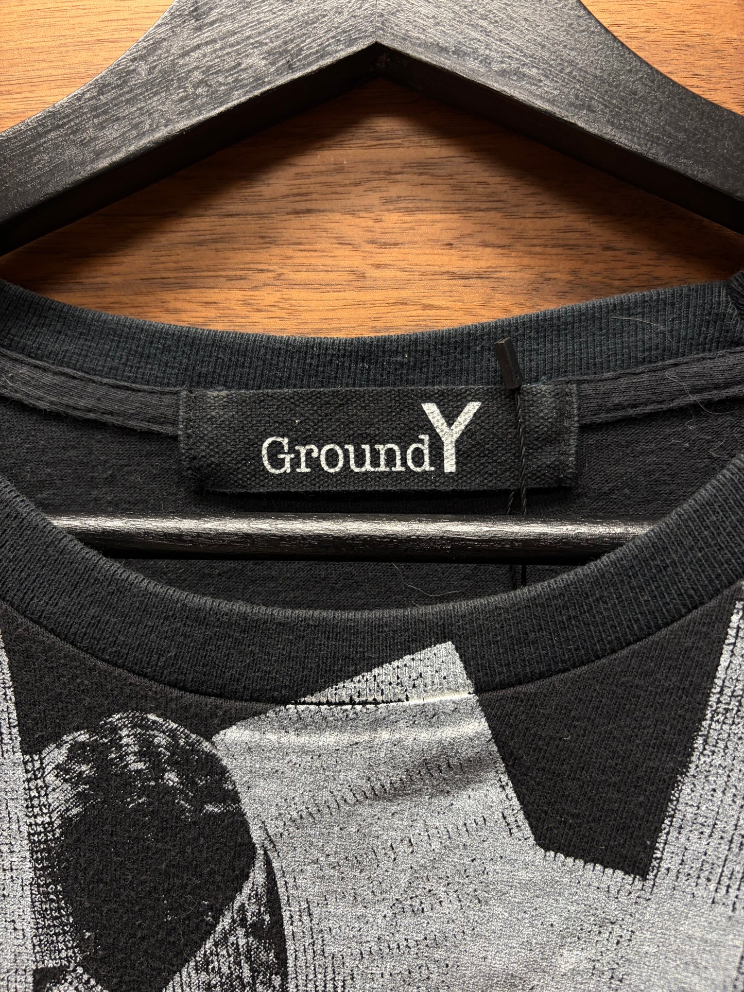 Yohji Yamamoto ‘Ground Y’ Black Graphic T-Shirt