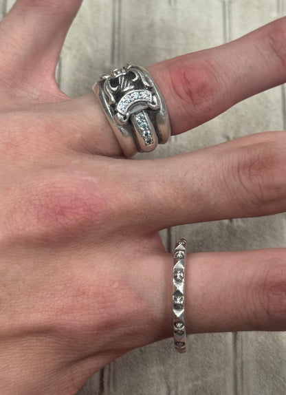Chrome Hearts ‘True Fucking Punk’ 925 Silver Ring