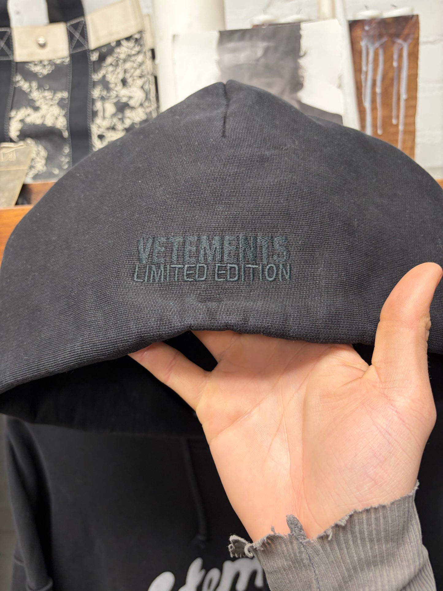 Vetements Limited Edition ‘Airbrush’ Logo Hoodie