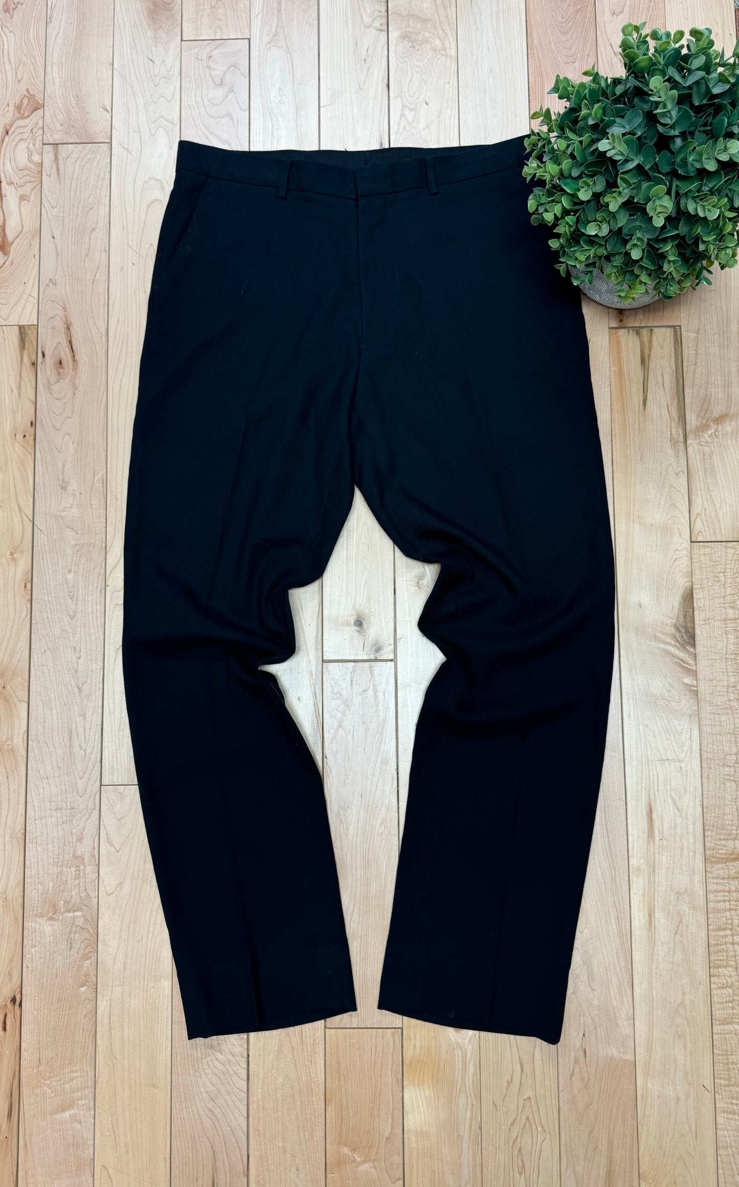 Roberto Cavalli Straight Leg Black Trousers