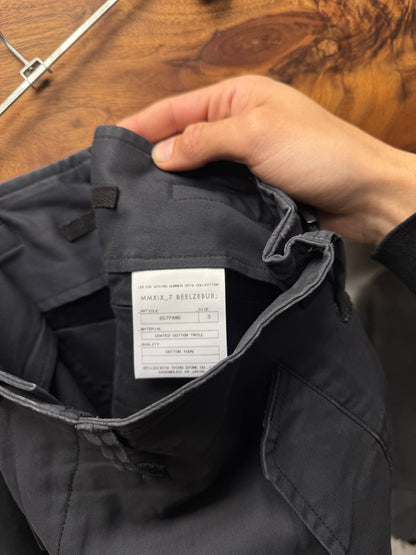 SS2019 Julius Coated Cotton Twill Cargo Shorts