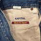 Kapital Bootcut ‘Sashiko’ Repaired Blue Flared Denim