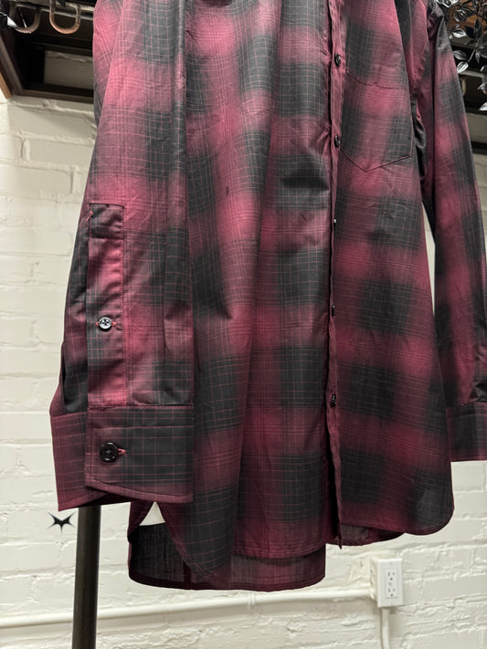 Tom Ford ‘Shadow Plaid’ Red/Black Checkered Flannel