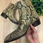 Saint Laurent Genuine Python Leather Lukas Boots