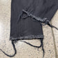 2014 Saint Laurent D02 ‘Released Hem’ Black Skinny Jeans