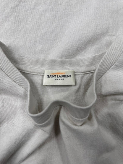 Saint Laurent ‘Painter’ Box Logo White T-Shirt