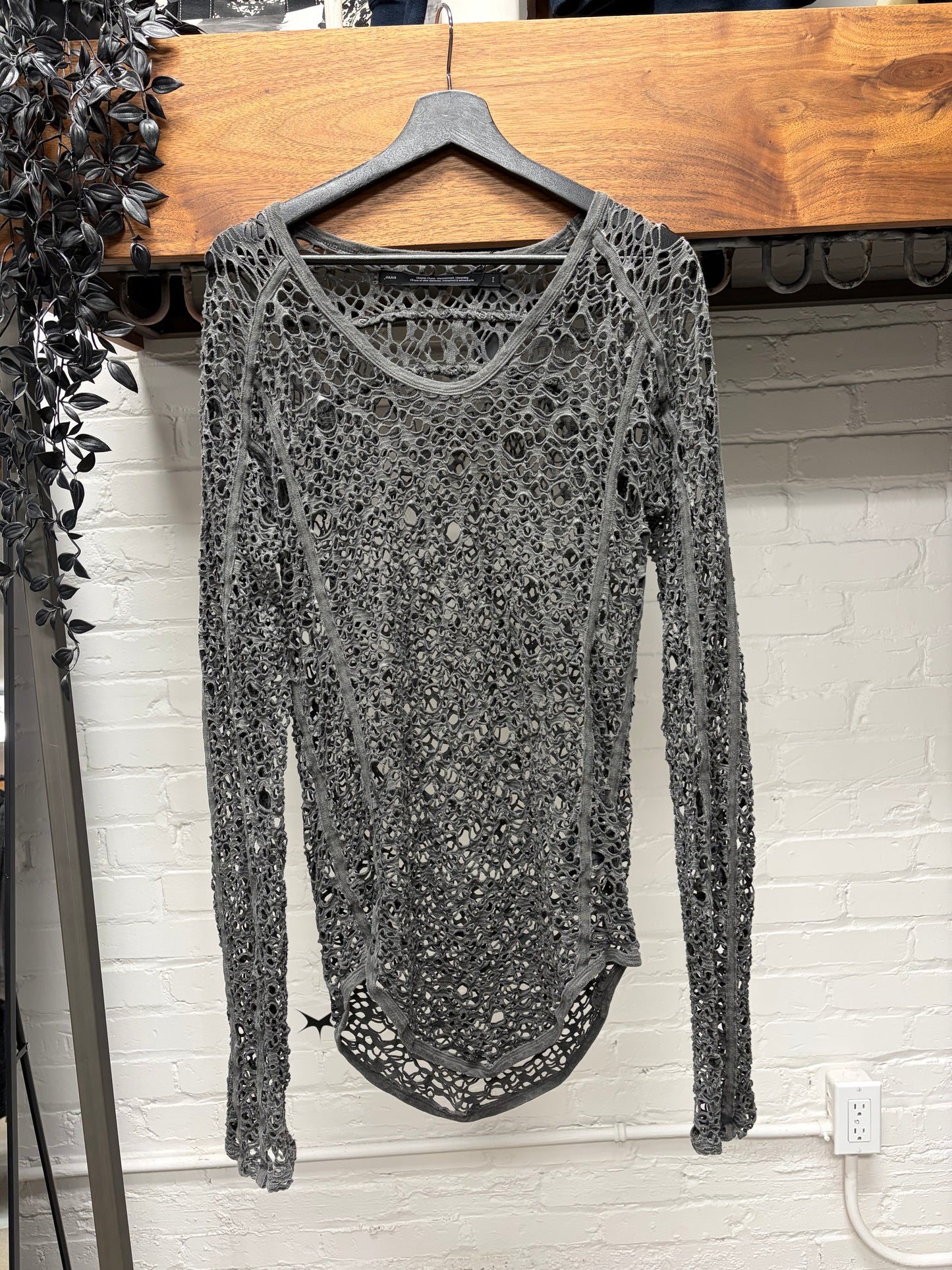 SS2025 Julius Mesh ‘Netted’ Long Sleeve Shirt