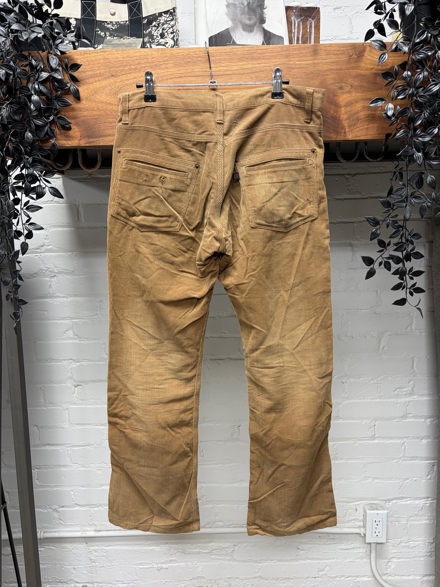 2000s Undercover Golden Brown ‘Patti Smith’ Bolt Corduroy Bootcut Pants