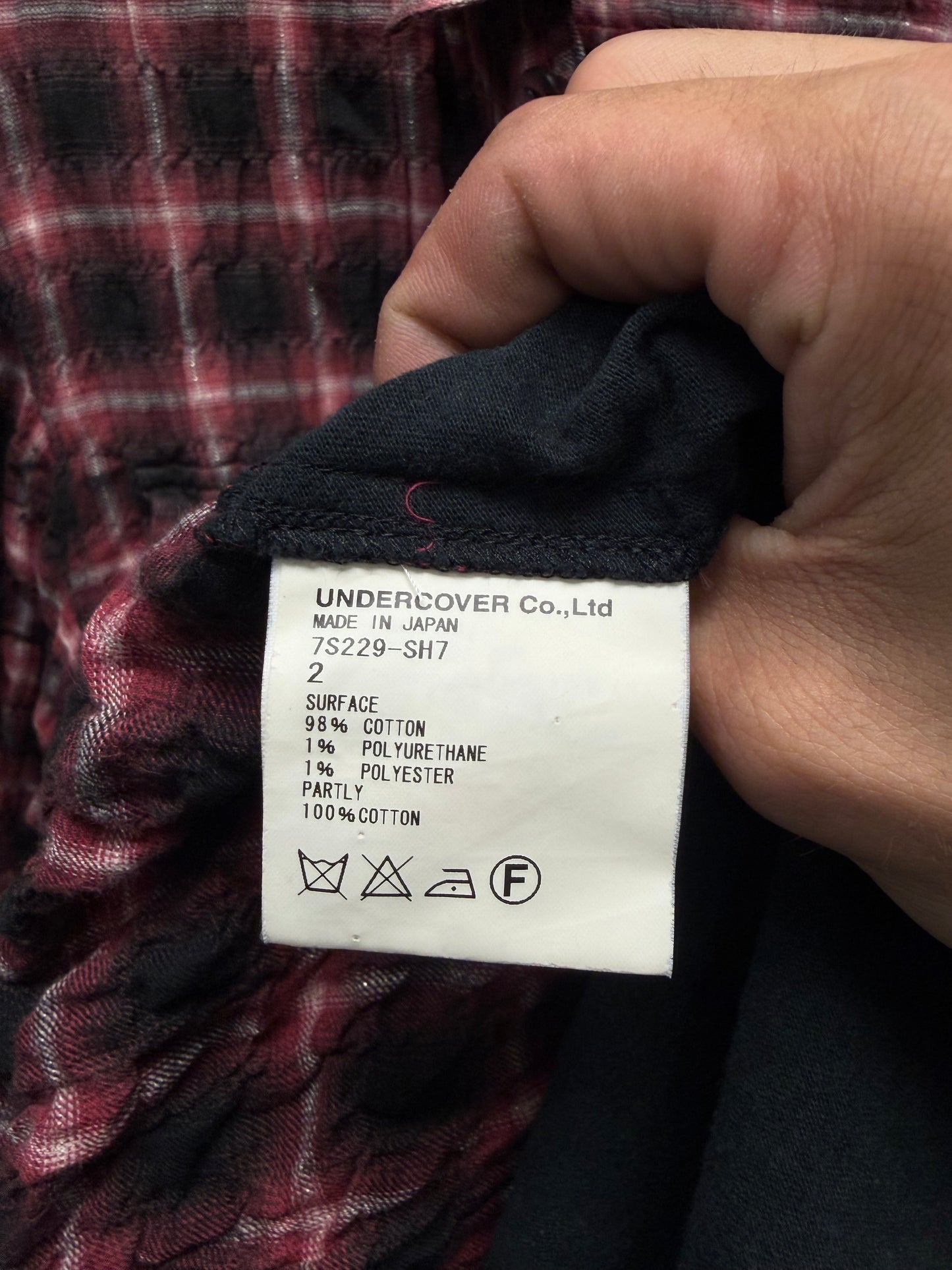 SS2007 Undercover Hybrid ‘Bleeding Rose’ Reconstructed T-Shirt Flannel