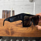 Celine Boxy ‘Blackout’ Square Shape Shield Sunglassses