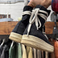 Rick Owens DRKSHDW Canvas ‘Pentagram’ Lace Sneakers