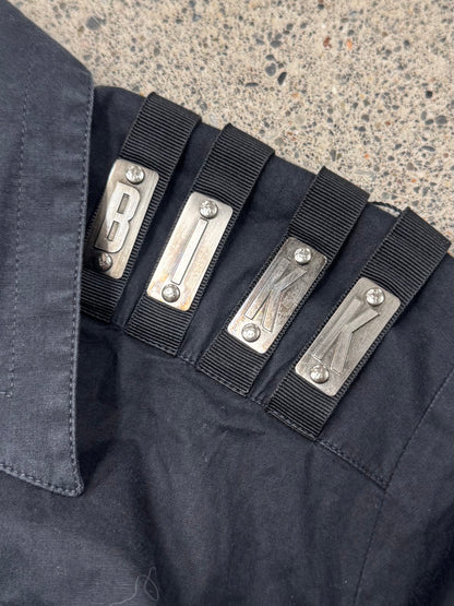 Dirk Bikkembergs Metal ‘Shoulder Strap’ Button Up Shirt