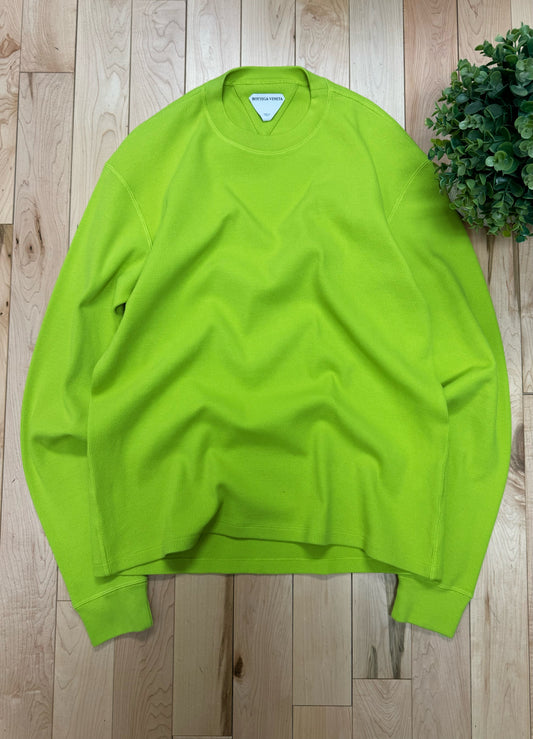 Bottega Veneta ‘Kiwi’ Waffle Knit Long Sleeve Shirt