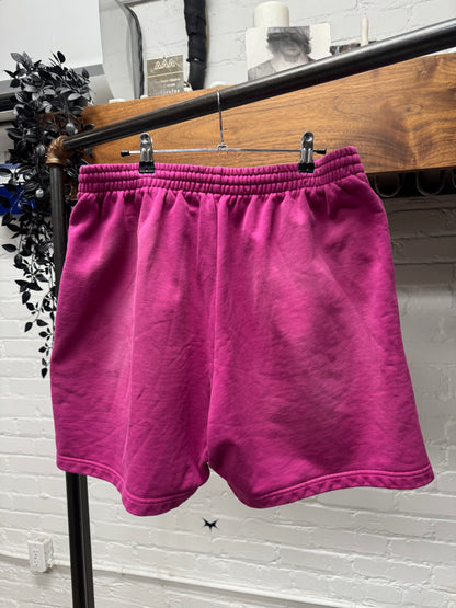 2021 Balenciaga ‘Campaign Logo’ Pink Sweat Shorts