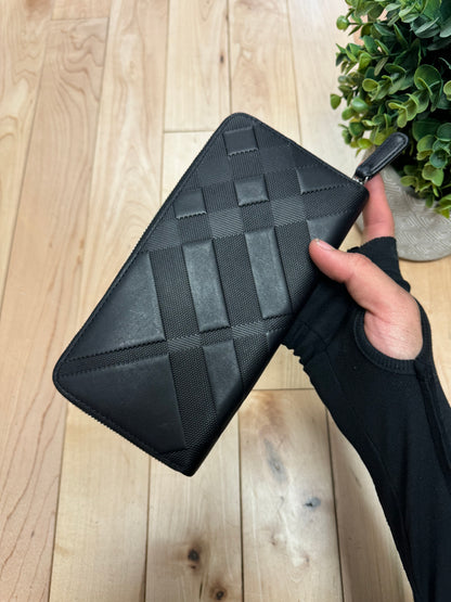 Burberry Nova Check Black Long Wallet