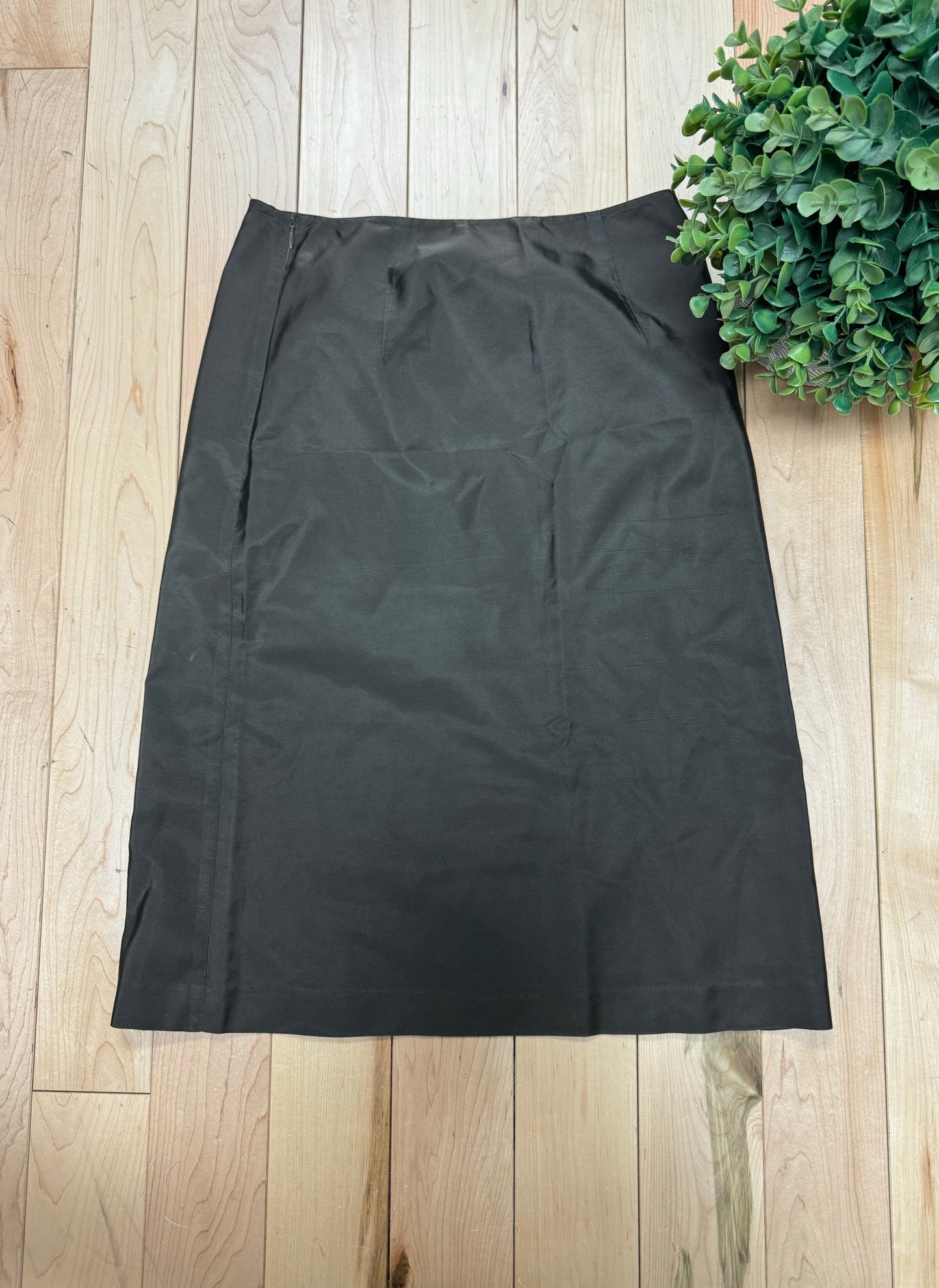 Prada Mid-Length Brown Silk Skirt