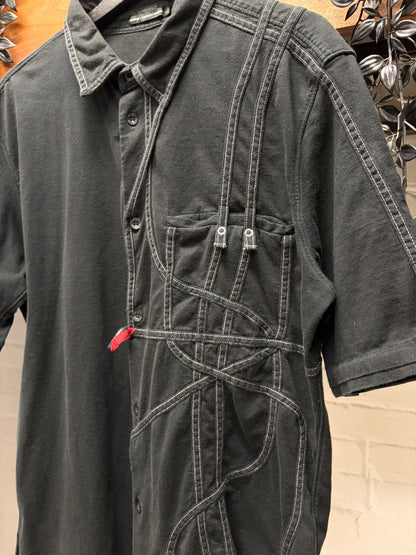 Marithe Francois Girbaud ‘Twisted’ Black Polo