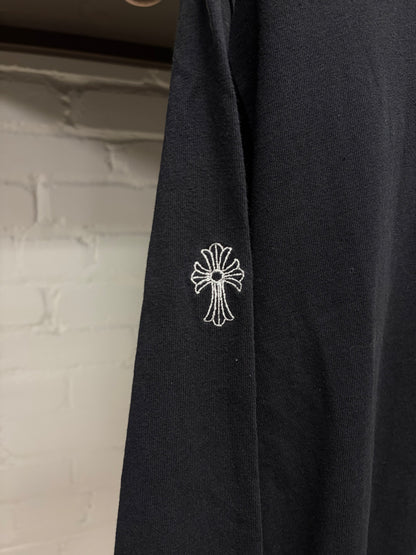 Chrome Hearts GRP Black Embroidered Logo Long Sleeve Shirt
