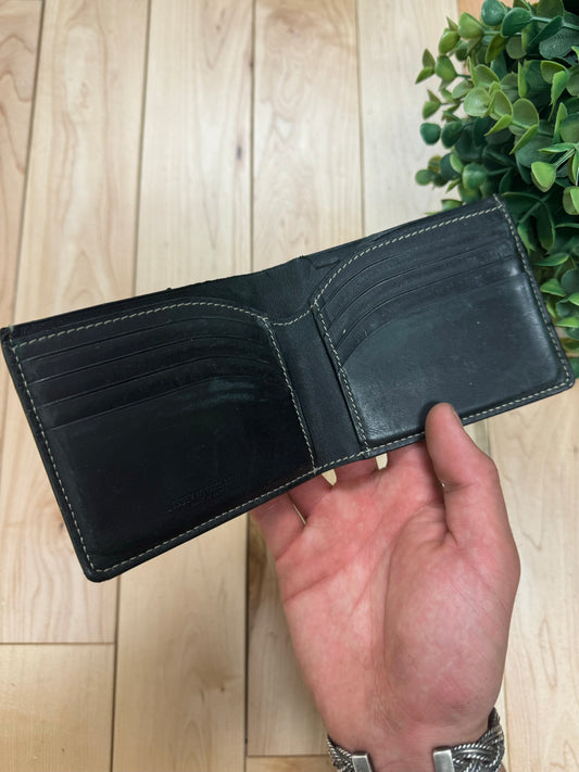 Issey Miyake Black Leather Bifold Wallet