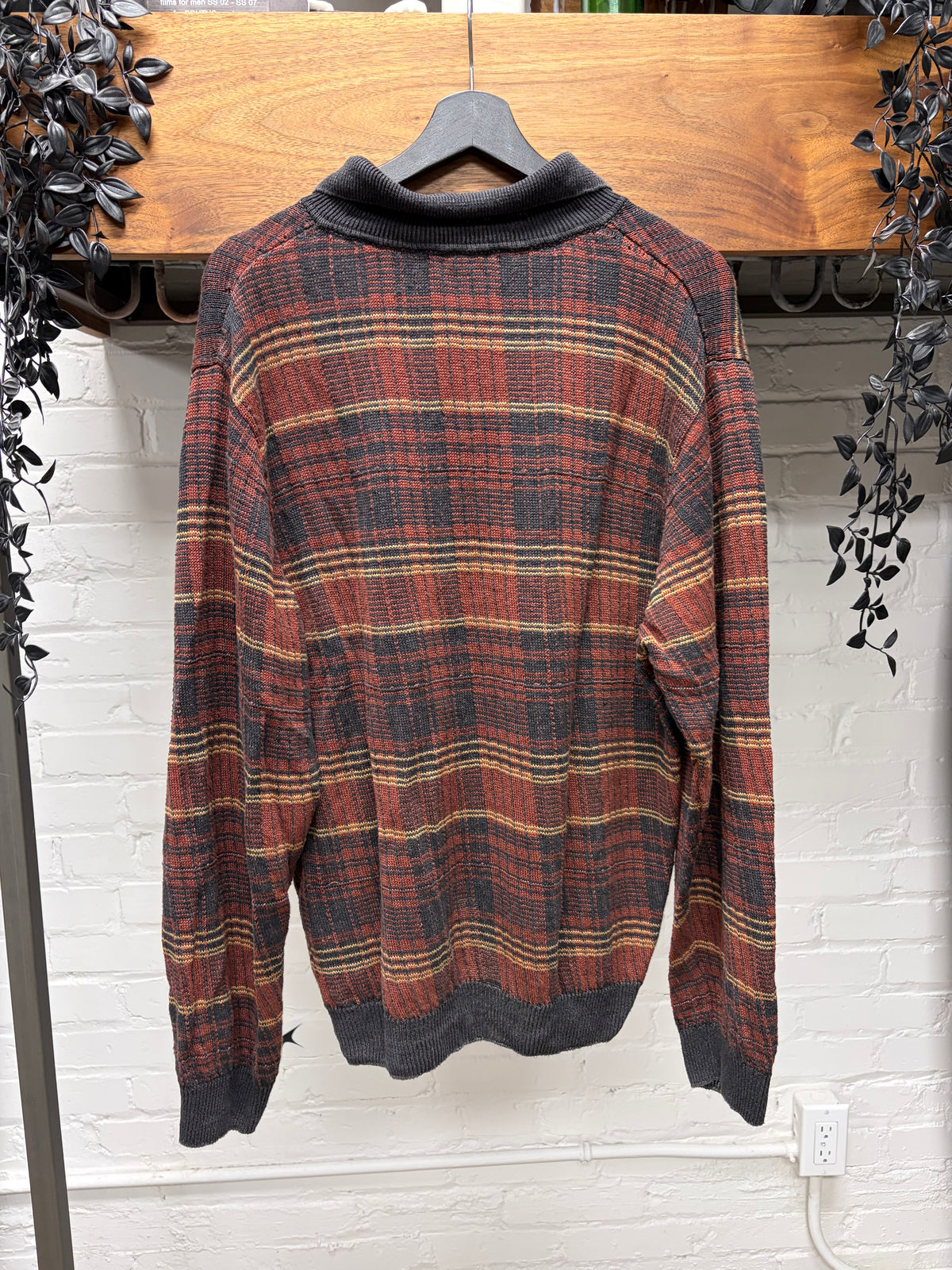 Our Legacy Plaid Collared Knit ‘Evening Polo’ Sweater